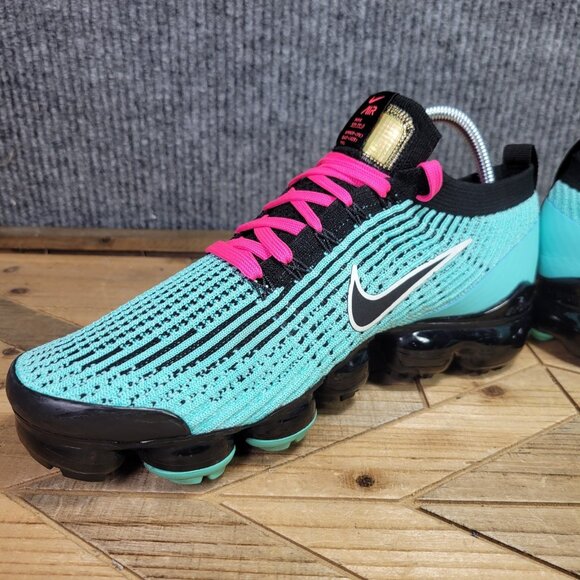 🔥 Nike Air Vapormax Flyknit 3 Mens 9 South Beach Running Gym Walking Sneakers - Picture 5 of 12